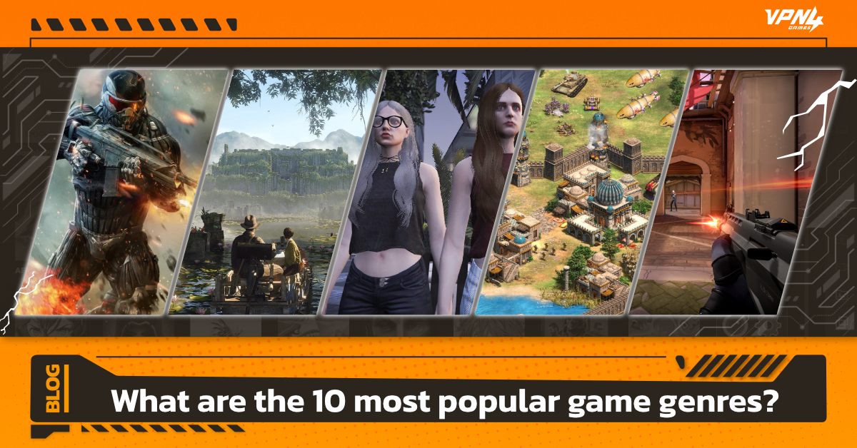 What are the 10 most popular game genres?