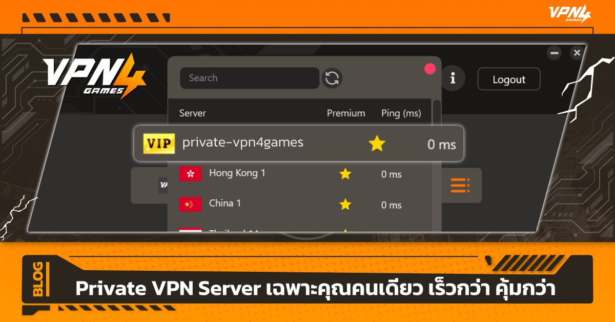 Private VPN Server เฉพาะคุณคนเดียว เร็วกว่า คุ้มกว่า