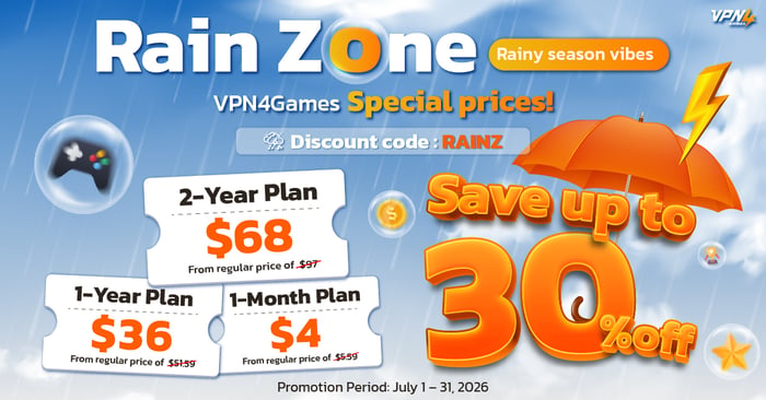 Rain Zone Promotion | Save Up to 30% This Rainy Season