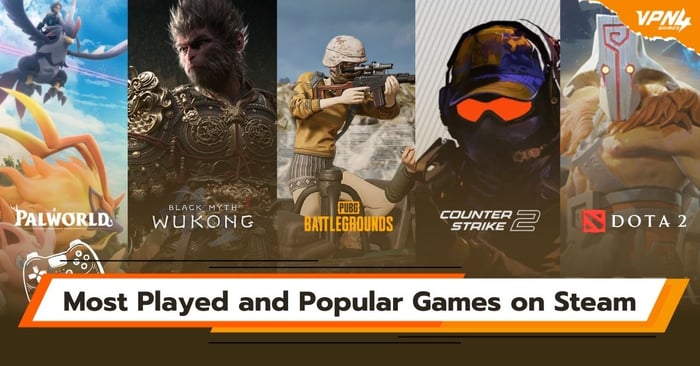Most Played and Popular Games on Steam